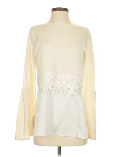 Pre-owned Elie Tahari Sweatshirt In Ivory