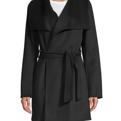 Elie Tahari T Tahari Ella Coat Black