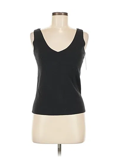Pre-owned Elie Tahari Tank Top Black Halter Neckline Tops