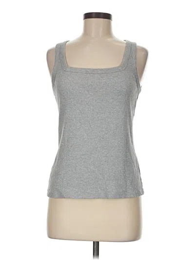 Pre-owned Elie Tahari Tank Top Gray Halter Neckline Tops