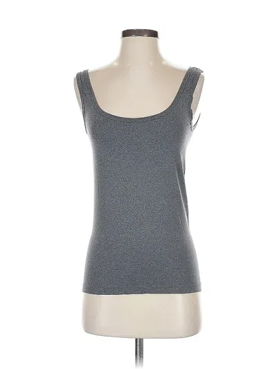 Pre-owned Elie Tahari Tank Top Gray Sweetheart Neckline Tops