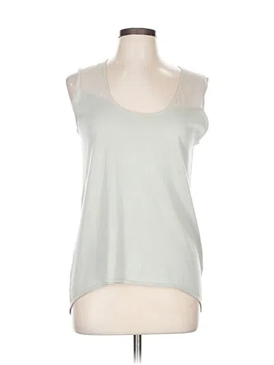 Pre-owned Elie Tahari Tank Top Silver Strapless Neckline Tops