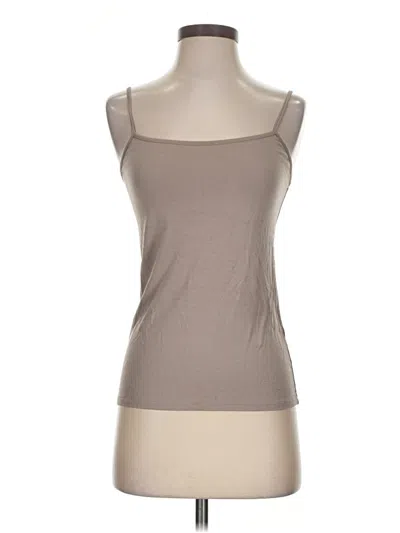 Pre-owned Elie Tahari Tank Top Tan Strapless Neckline Tops