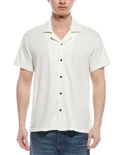 Elie Tahari Textured Cuban Shirt