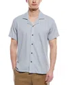 Shop Elie Tahari Textured Cuban Shirt