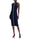 Elie Tahari The Adrianna Contrast-stripe Midi Sweater Dress