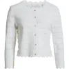 Elie Tahari The Alessandra Scalloped Pointelle Cardigan