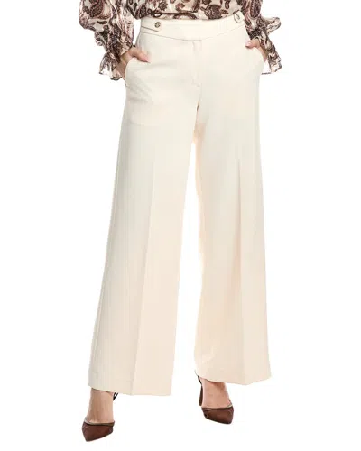 Elie Tahari The Angelica Wide Leg Trouser In White