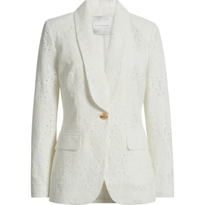 Elie Tahari The Aria Eyelet Embroidered Blazer