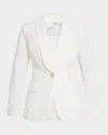 Elie Tahari The Aria Single-button Eyelet Cotton Jacket