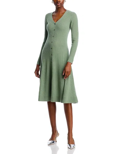 Elie Tahari The Ashley Sweater Dress In Silver Spruce