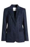 Elie Tahari The Aster Linen Blend Blazer