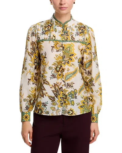 Elie Tahari The Athena Blouse In Multi