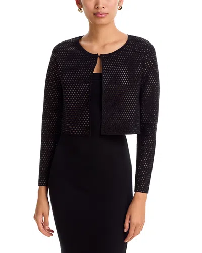 Elie Tahari The Blakely Studded Cardigan In Black