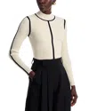 Elie Tahari The Chani Mock Neck Sweater