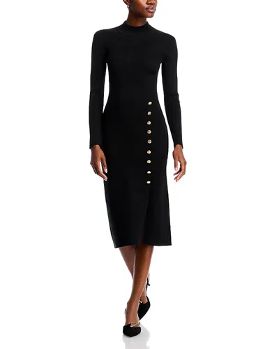 Elie Tahari The Chaya Sweater Dress In Noir
