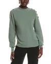 Elie Tahari The Colleen Cashmere Sweater In Green