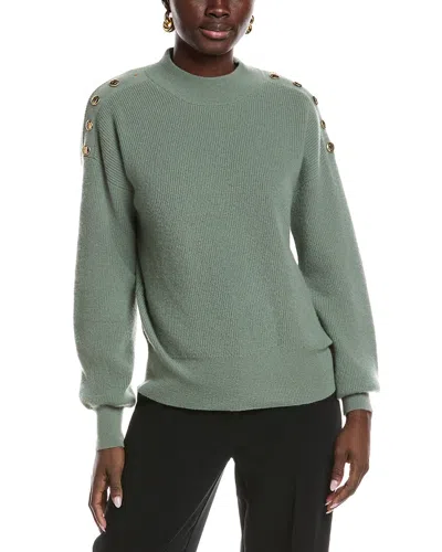 Elie Tahari The Colleen Cashmere Sweater In Green