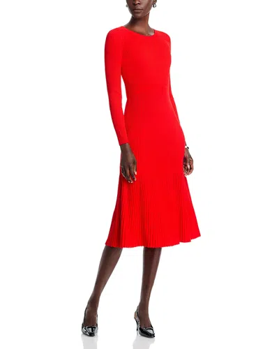 Elie Tahari The Delaney Dress In Red