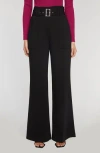 Elie Tahari The Diana Belted High Waist Flare Pants