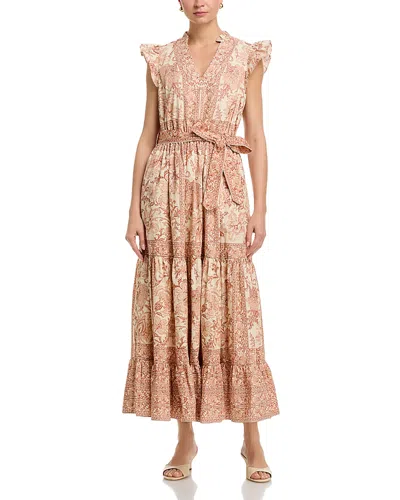 Elie Tahari The Eden Tiered Floral-print Cotton Maxi Dress In Multi
