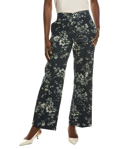 Elie Tahari The Gabby Denim Burnout Pant In Multi