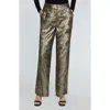 Elie Tahari The Hannah Gilded Pants In Gold