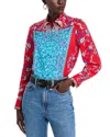Elie Tahari The Haven Isle Of Capri Printed Shirt In Isle Of Capri