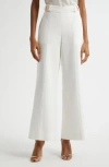 Elie Tahari The Ines Wide-leg Metallic Buckle Pants
