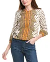 Elie Tahari The Isa Silk-blend Blouse In Multi