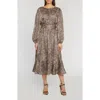 Elie Tahari The Jada Belted Animal-print Midi Dress In Mythical Leopard Print