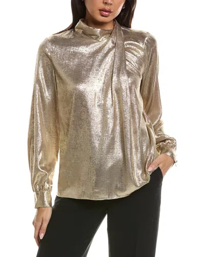 Elie Tahari The Jaden Blouse In Neutral