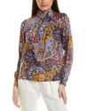 Elie Tahari The Jaden Stretch Silk Top