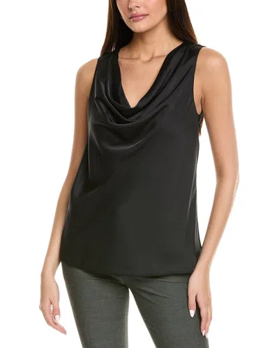 Elie Tahari The Jane Drape Neck Cami In Black