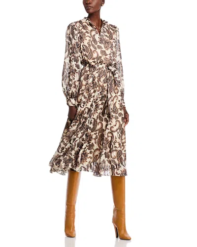 Elie Tahari The Janice Belted Dress In Mystical Paisley