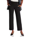 Elie Tahari The Jolie Straight Pants In Noir