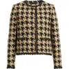 Elie Tahari The Juno Metallic Houndstooth Jacket In Multi