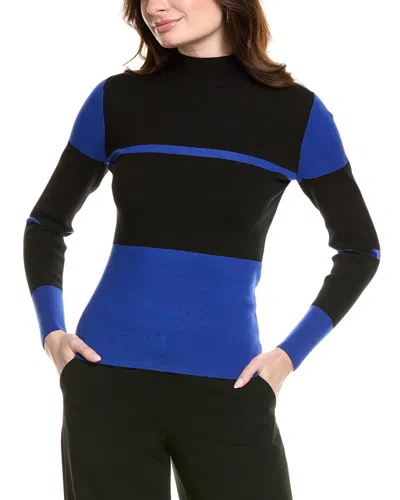 Elie Tahari The Kamila Sweater In Blue