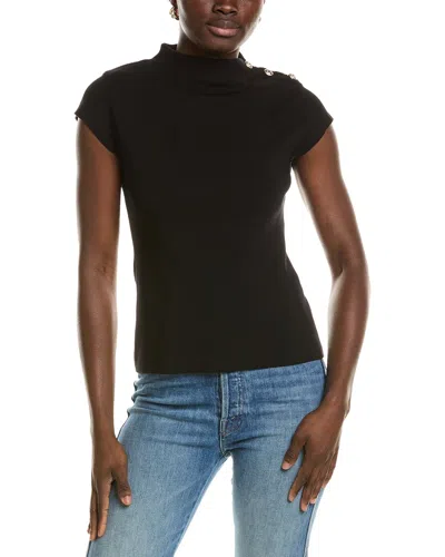 Elie Tahari The Katy Sweater Top In Black
