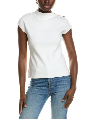 Elie Tahari The Katy Sweater Top In White