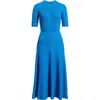 Elie Tahari The Kaya Midi Sweater Dress In Blue