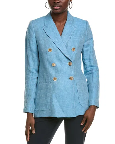 ELIE TAHARI THE KENNA LINEN BLAZER