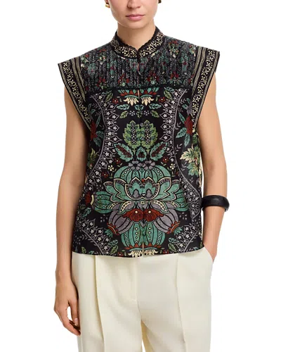 Elie Tahari The Kinsley Blouse In Multi