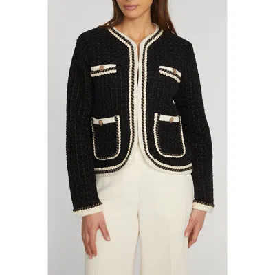 ELIE TAHARI ELIE TAHARI THE KOKA METALLIC CARDIGAN