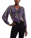 Elie Tahari The Lani Top In Sterling Palace