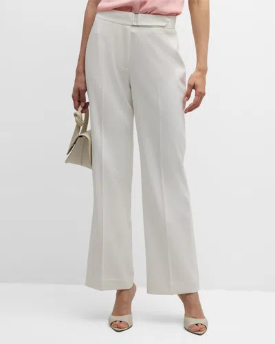 Elie Tahari The Laylee Straight-leg Trousers In Sky White