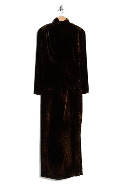 Elie Tahari The Levana Dress In Velvet Leopard