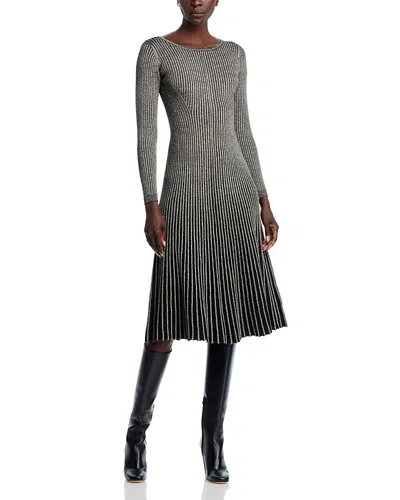 Elie Tahari The Lillie Sweater Dress In Gray