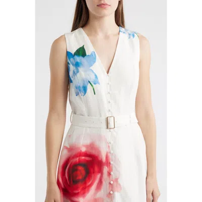 ELIE TAHARI ELIE TAHARI THE LUELLA SPRING MEMORY MAXI DRESS