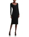 Elie Tahari Women's Metal-loop Embellished Body-con Dress In Noir